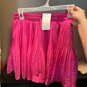 Hot pink mini skort pleated size S